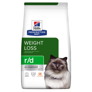 Hill’s Prescription Diet Feline r/d – hrană uscată dietetică pentru pisici supraponderale/obeze, 3 kg
